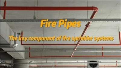 Ugunsdzēsības caurules Būtiska ugunsdzēsības sprinkleru sistēmas sastāvdaļa